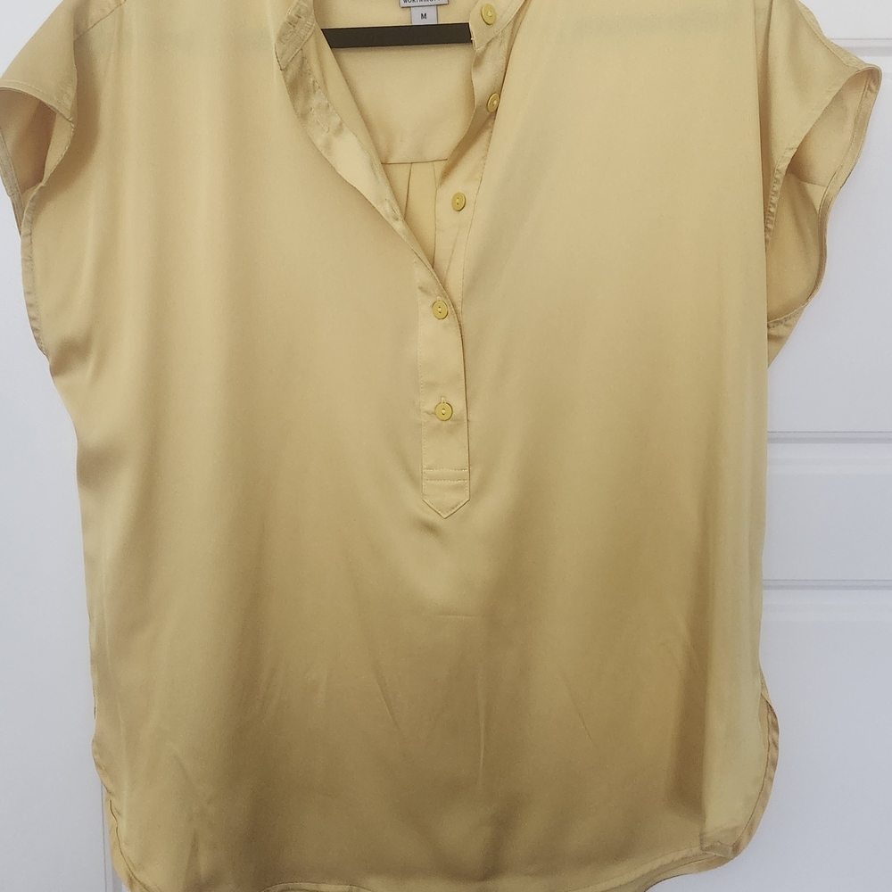 Worthington Light Yellow Blouse